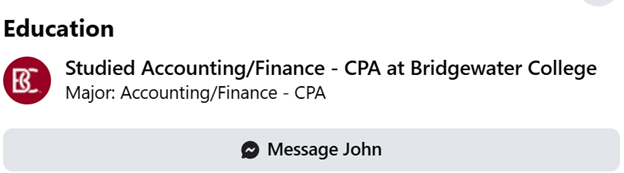 John Moore CFO Education